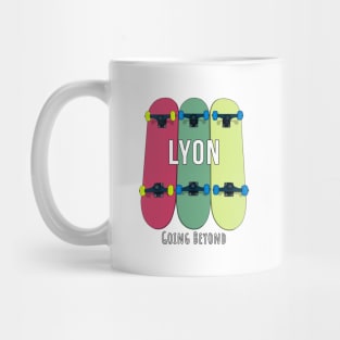 Lyon Going Beyond Skateboarding Skate Mug